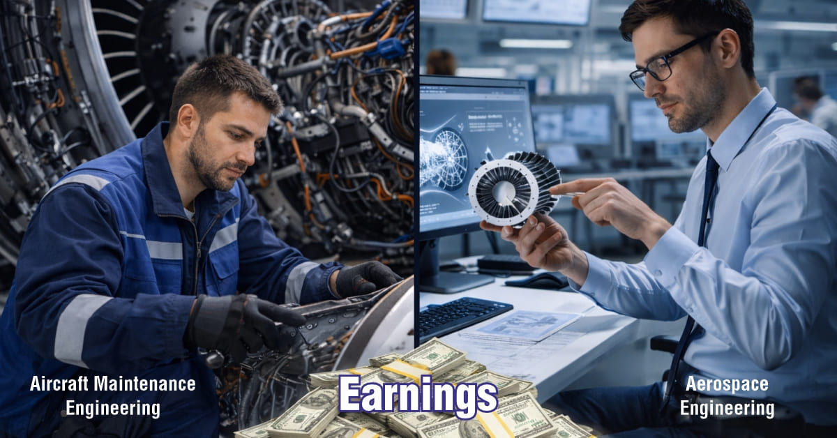 Aircraft Maintenance Engineer vs. Aerospace Engineering: Who Earns More?